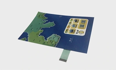 Finiture e trame di superficie personalizzabili per interruttori a membrana di grandi dimensioni